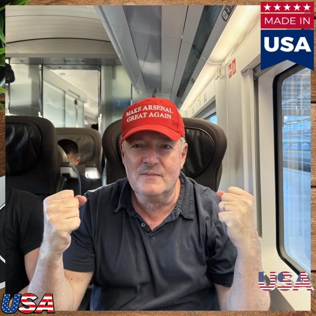 Piers Morgan Wears Make Arsenal Great Again trucker hat - New Shirt Shop