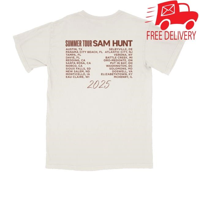 Sam Hunt Summer Tour Hoodie Sam Hunt Official Store Summer Tour - New Shirt Shop
