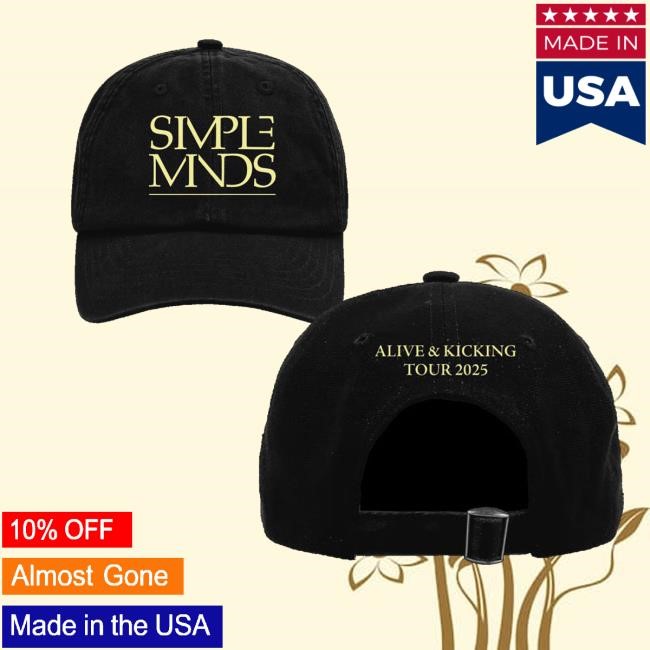 Simpleminds Merch Alive & Kicking 2025 Cap - New Shirt Shop