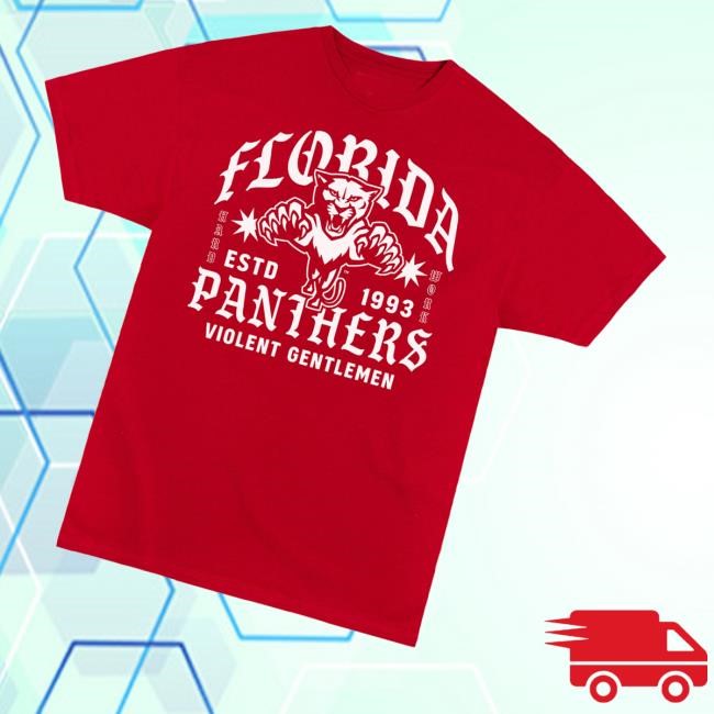 Fla Team Shop Florida Panthers X Vghc Hard Work T-Shirt - New Shirt Shop