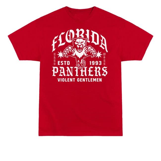 Fla Team Shop Florida Panthers X Vghc Hard Work T-Shirt - New Shirt Shop