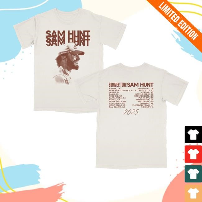 Sam Hunt Summer Tour Hoodie Sam Hunt Official Store Summer Tour - New Shirt Shop