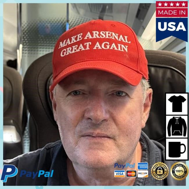 Piers Morgan Wears Make Arsenal Great Again trucker hat - New Shirt Shop