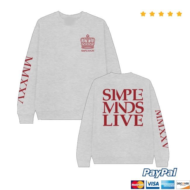 Simpleminds Merch Live 2025 T-Shirt - New Shirt Shop