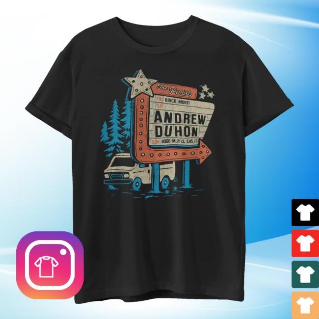 Official Andrew Duhon Man On The Marquee T Shirts - New Shirt Shop
