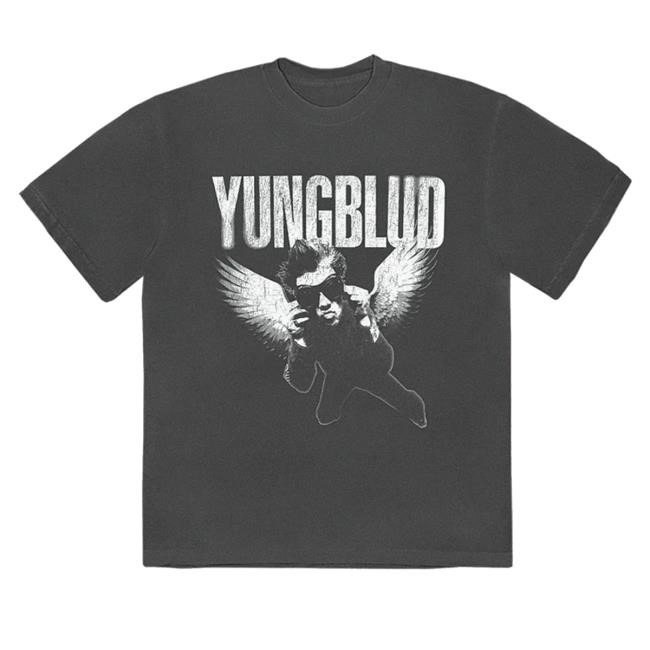 Yungblud Merch Vintage Wash Wings Crewneck Sweatshirt - New Shirt Shop