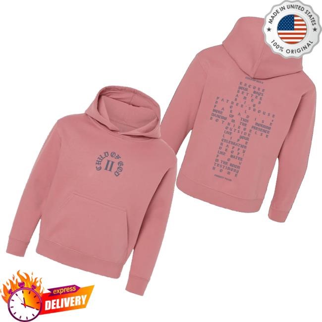 Official Forrest Frank Merch Child Of God Ii Tracklist Pink Childrens Sweatshirt - New Shirt Shop